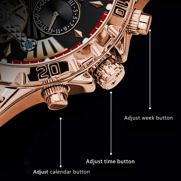 POEDAGAR Luxury Automatic Male Watch