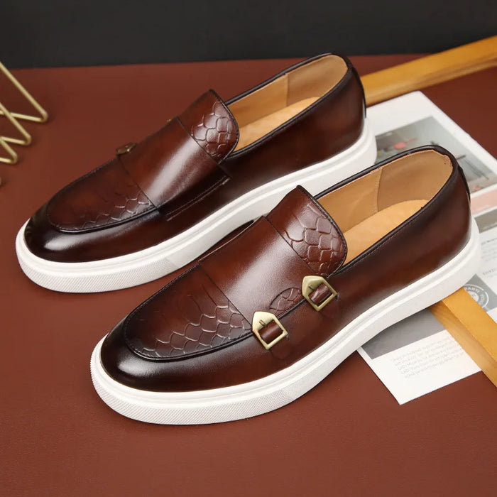 Loafers For Men Luxury Brand Genuine Leather Casual Driving Shoes
