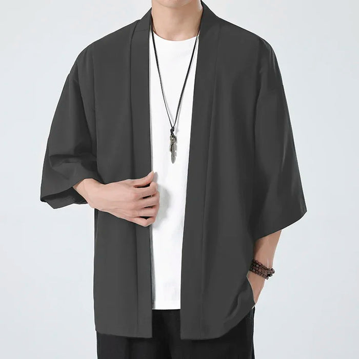 Spring Summer Men's Japanese Kimono Shirts