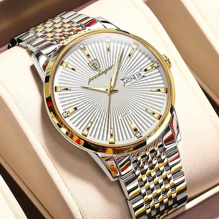 POEDAGAR Fashion Business Men's Watches Waterproof L