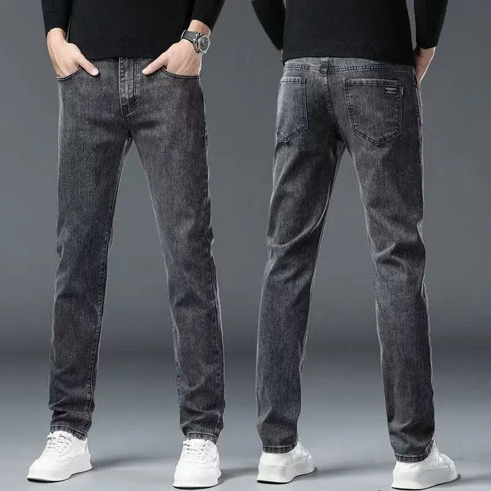 Spring Autumn New Elastic Men's Jeans