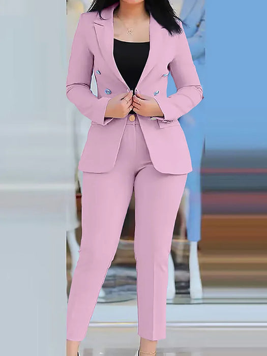 Women Two Pieces Pant Suits,