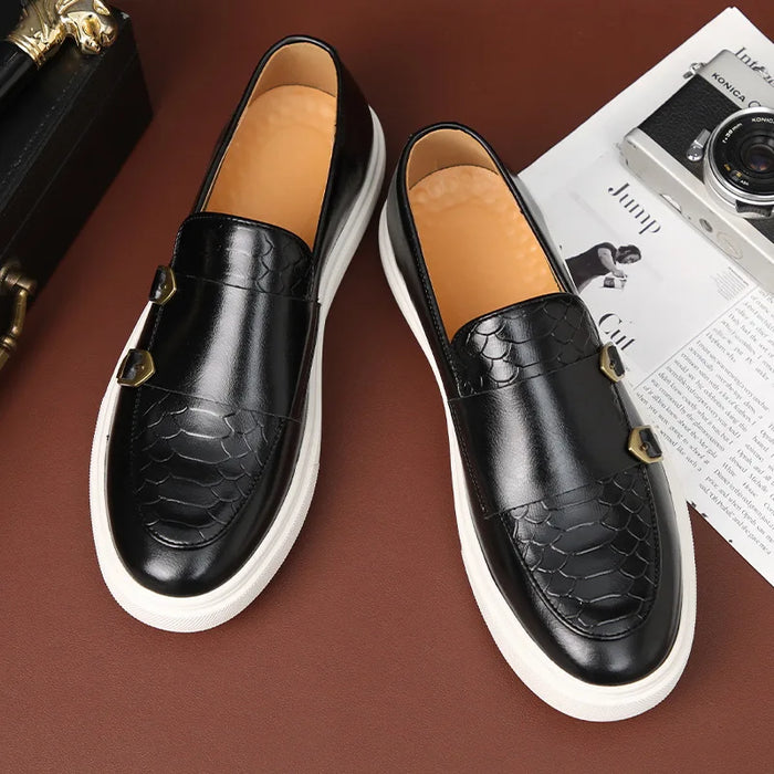 Loafers For Men Luxury Brand Genuine Leather Casual Driving Shoes