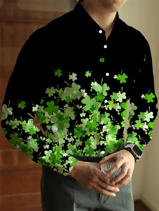 Fashion men's polka dot men's shirt