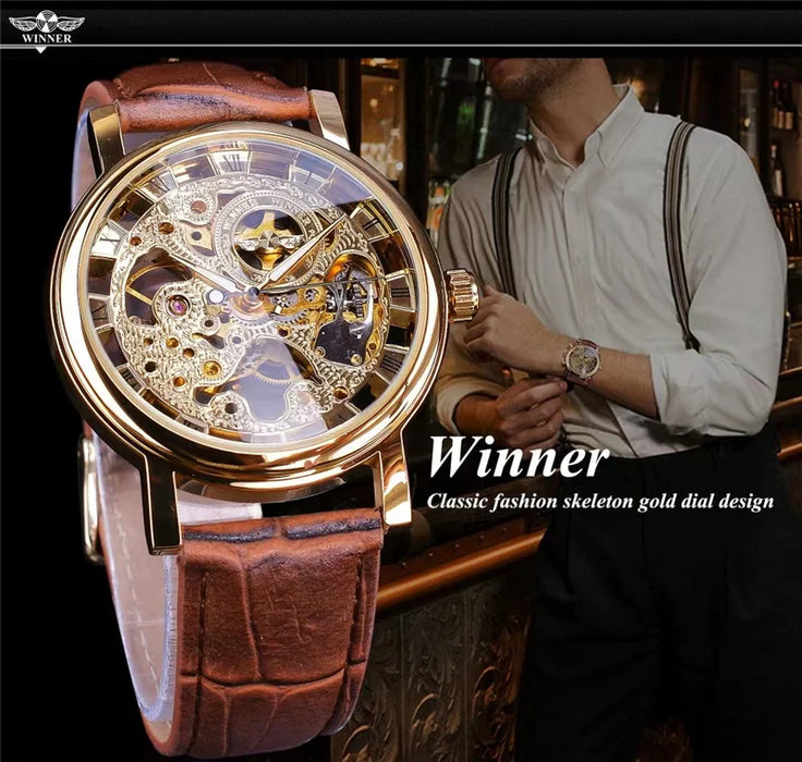 Winner 36A Original Brand Fashion Manual Mechanical Watch For Men
