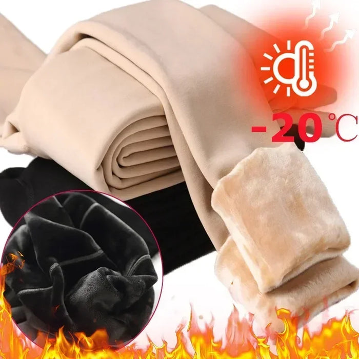 Winter Warm Bottoms Solid Thickened Velvet Warm Bottoms