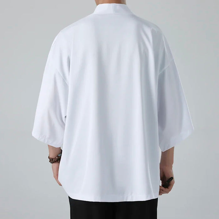 Spring Summer Men's Japanese Kimono Shirts