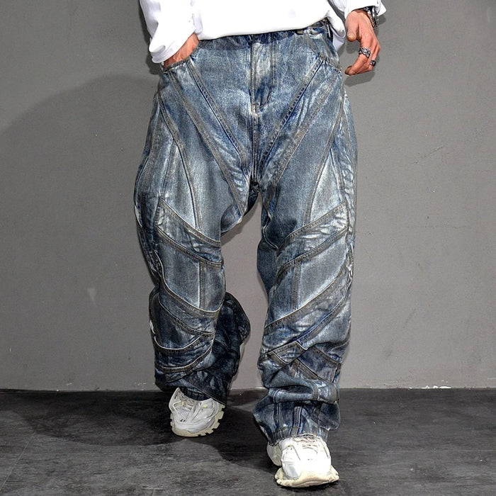 High End Men'S Clothing High Street Fashion Baggy Jeans For Men