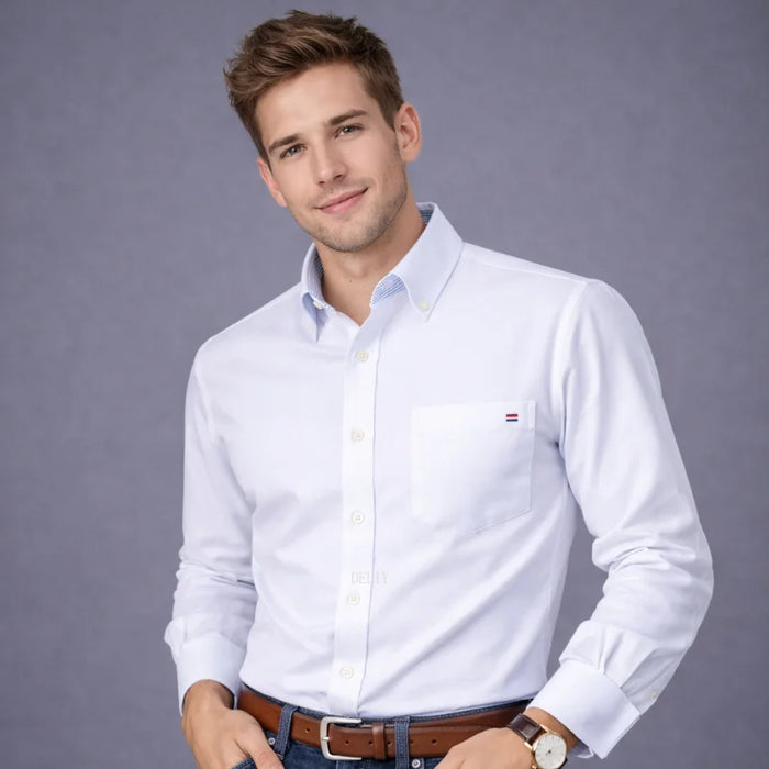 Men's 100% Cotton Smart Casual Shirt