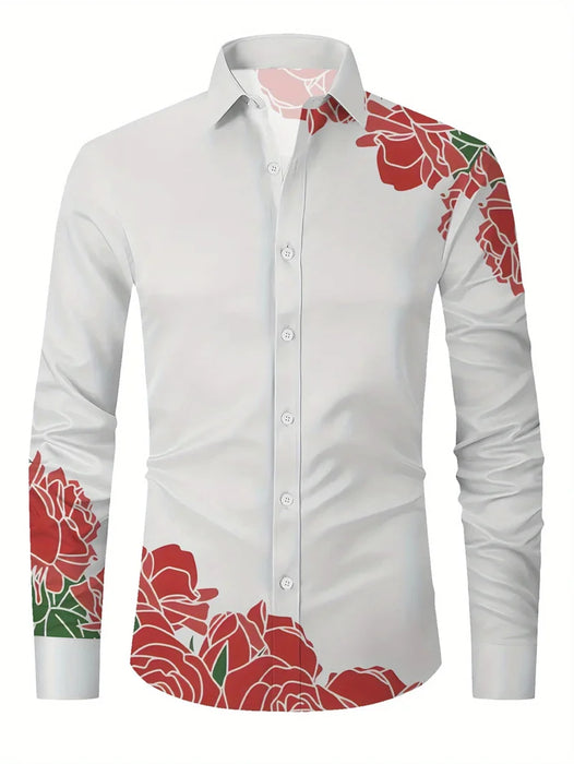 Fashion men's polka dot men's shirt