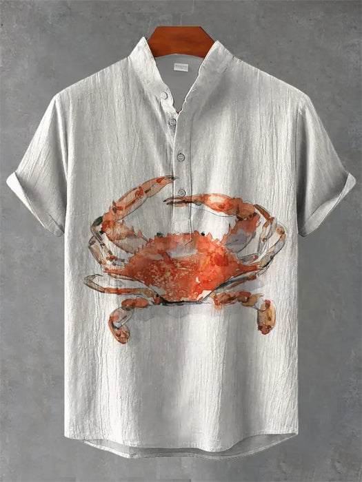 2025 Summer Hawaii Short Sleeve Shirt Men's Plus Size Shirt