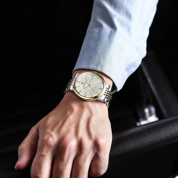 POEDAGAR Fashion Business Men's Watches Waterproof L
