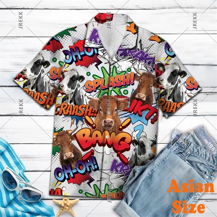 DJ Music Party Neon Print Hawaii Shirt Men's Clothing