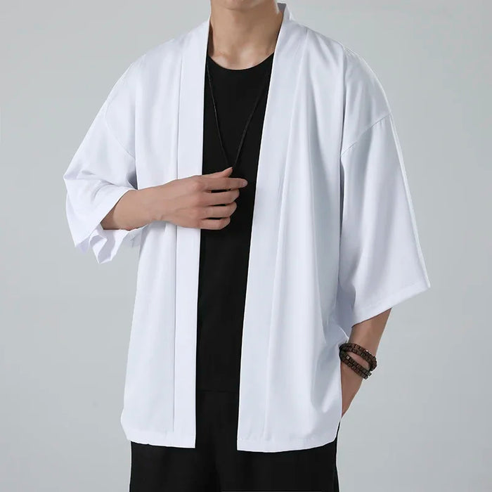 Spring Summer Men's Japanese Kimono Shirts