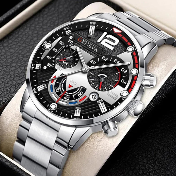 Luxury Men Watch Fashion Luminous Clock Steel Watch