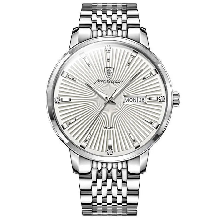 POEDAGAR Fashion Business Men's Watches Waterproof L