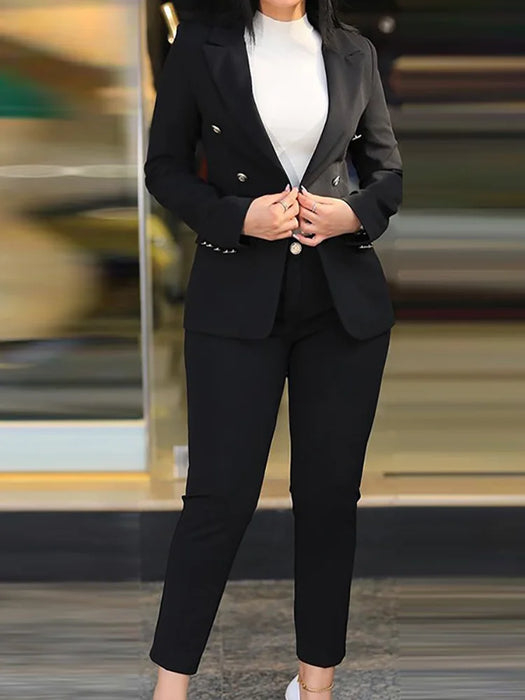 Women Two Pieces Pant Suits,