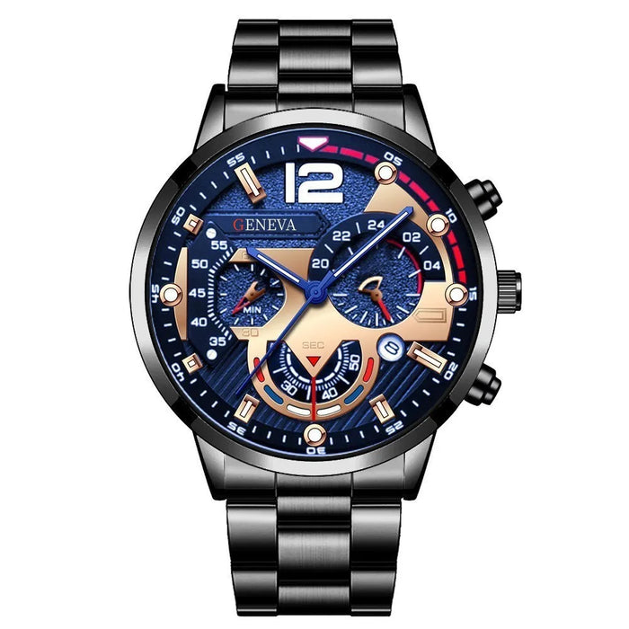 Luxury Men Watch Fashion Luminous Clock Steel Watch