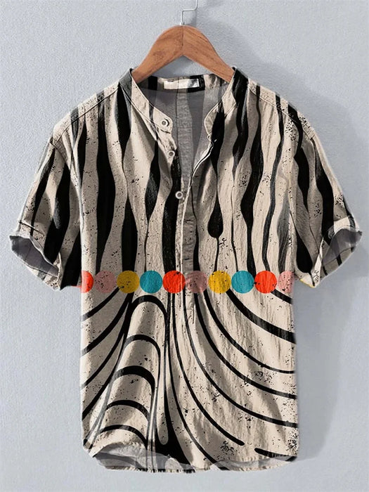 2025 Summer Hawaii Short Sleeve Shirt Men's Plus Size Shirt