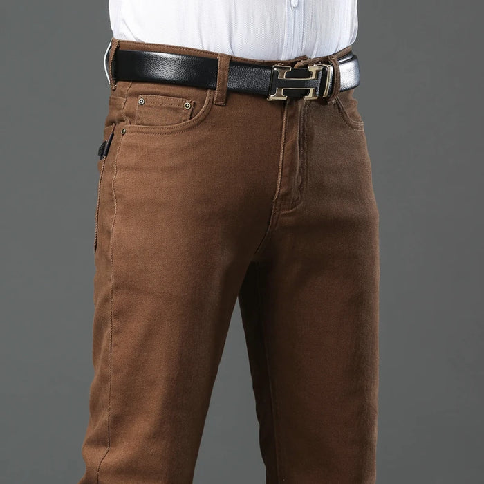 3 Colors Autumn New Men's Clothing Slim Jeans