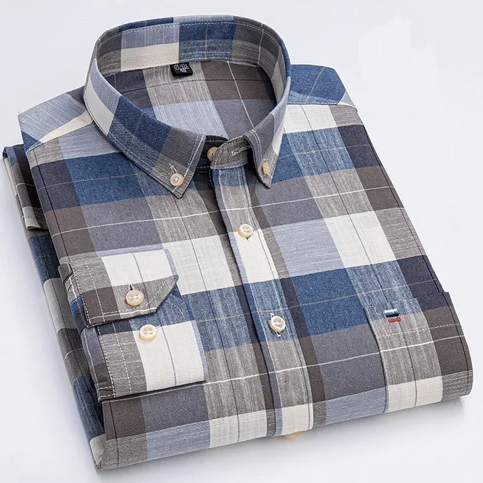 Men's 100% Cotton Smart Casual Shirt