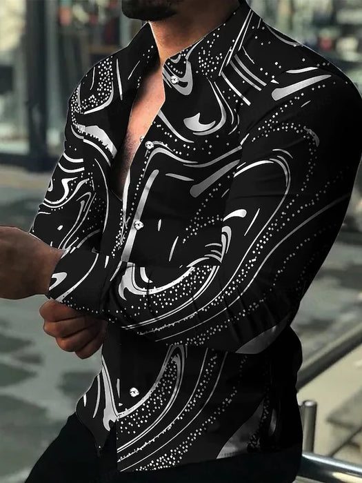 Lightning Hawaiian Shirts Floral 3d Printed Shirts Men Fashion Shirt