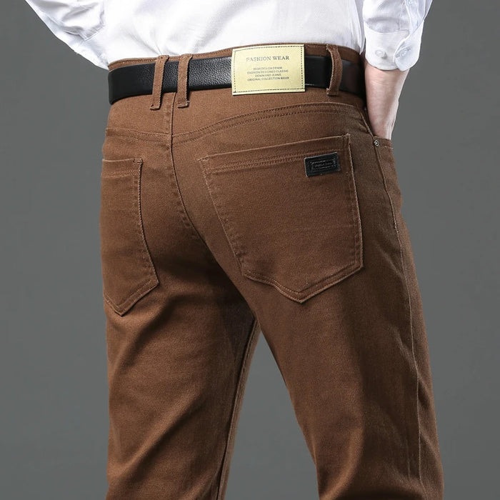 3 Colors Autumn New Men's Clothing Slim Jeans