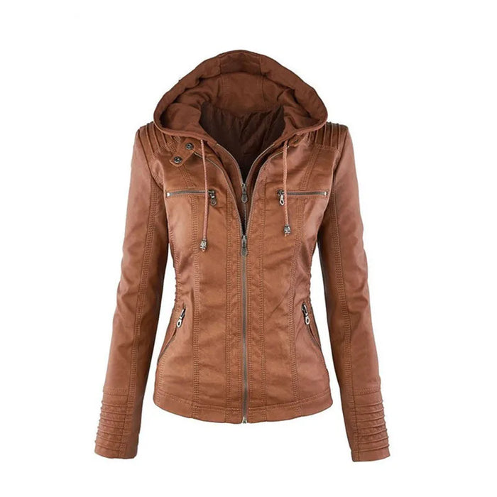 Faux Leather Jacket for Women,