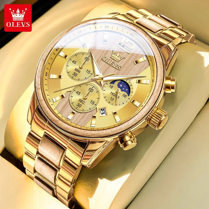 OLEVS 3645 Mens Watch Original Business Top Brand Quartz Watch