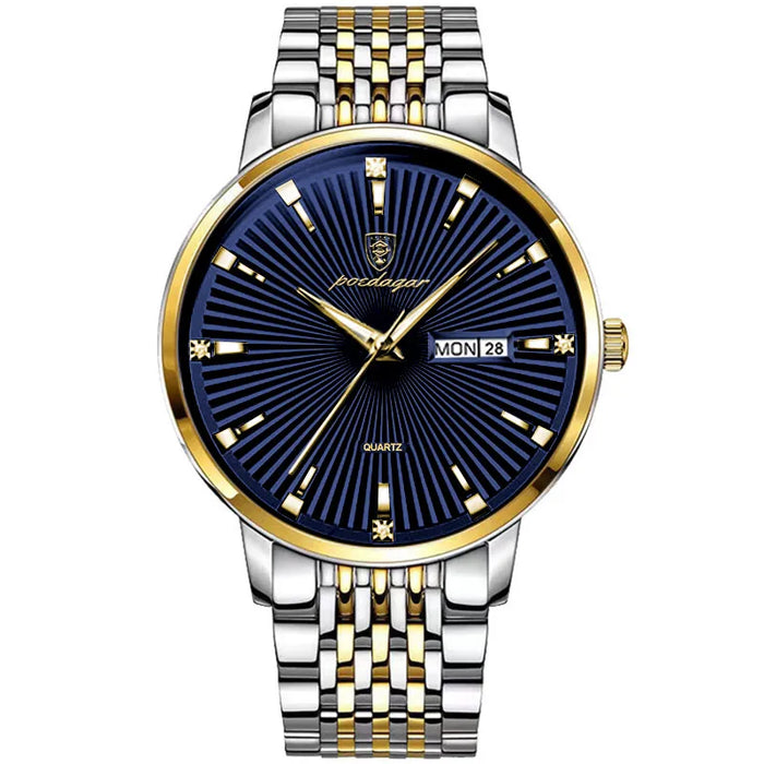 POEDAGAR Fashion Business Men's Watches Waterproof L