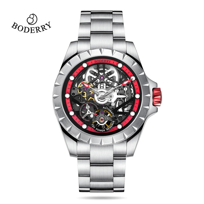 Boderry Windmill Men's Skeleton Stylish Watches