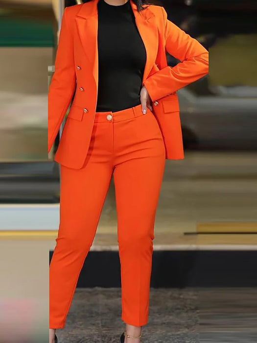 Women Two Pieces Pant Suits,