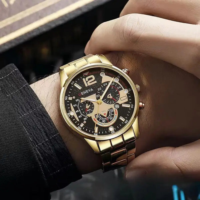 Luxury Men Watch Fashion Luminous Clock Steel Watch