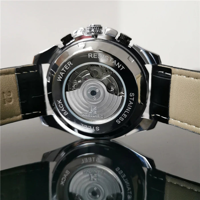 New Cool and High-Quality Automatic Mechanical Cut Out Watch for Men - Waterproof, Luminous,