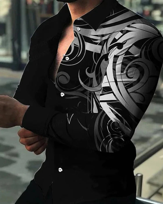 Lightning Hawaiian Shirts Floral 3d Printed Shirts Men Fashion Shirt