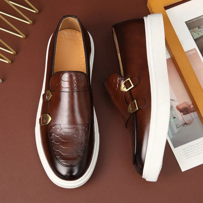 Loafers For Men Luxury Brand Genuine Leather Casual Driving Shoes