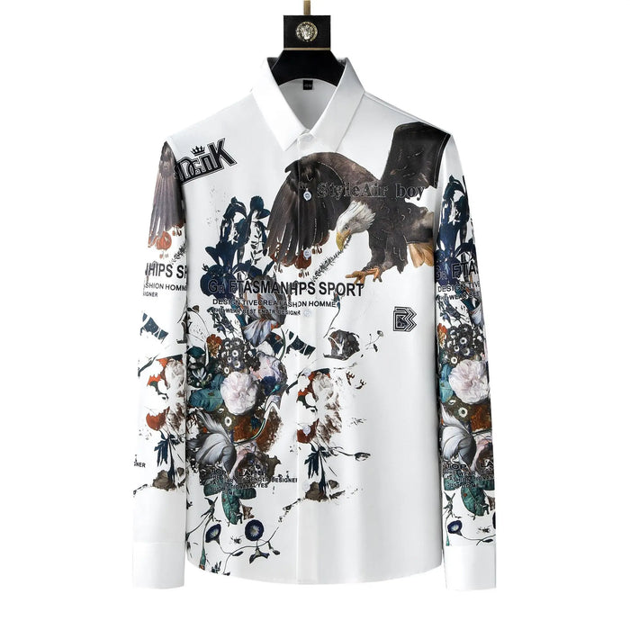 Brans Clothing Hot Diamond Printed Shirt For Men