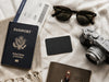 TrackCard travel flat lay